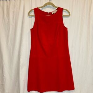 LOFT Petite Vibrant Red Mini Dress